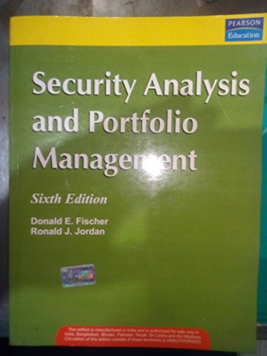 Stock image for Security Analysis and Portfolio Management for sale by Majestic Books