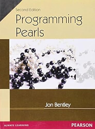 Beispielbild fr Programming Pearls zum Verkauf von Better World Books: West