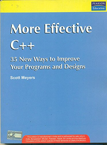 Stock image for More Effective C++ for sale by GoldBooks