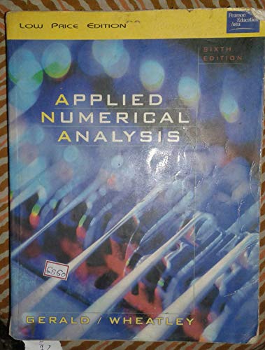 Imagen de archivo de Applied Numerical Analysis (Applied Numerical Analysis) a la venta por dsmbooks