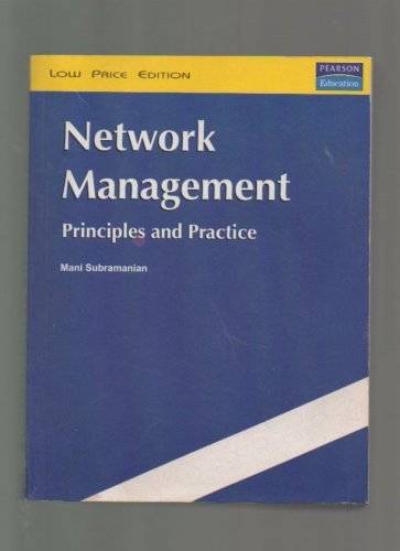 9788178085951: Network Management Principles and Practice