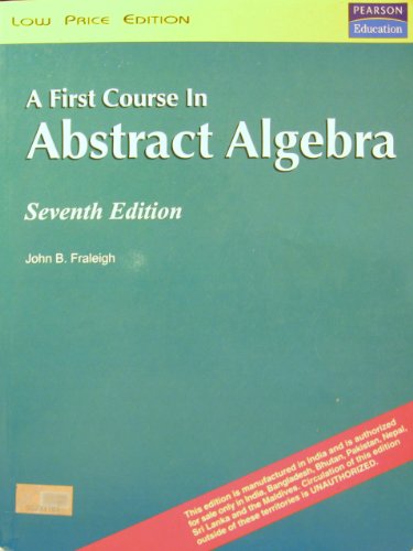 Stock image for A First Course in Abstract Algebra Seventh Edition for sale by ZBK Books