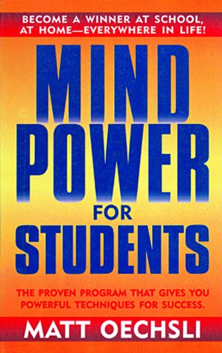 Beispielbild fr Mind Power For Student Matt Oechsli zum Verkauf von medimops