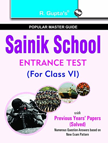 9788178124957: Sainik School Entrance Test Guide: For Class 6 (Popular Master Guide) [Paperback]