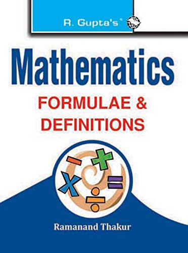 9788178125251: Mathematics Formulae & Definitions (RPH Pocket-Book/Handbook Series) [Paperback]