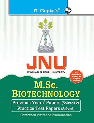 9788178127965: Jnu: M.Sc. Biotechnology Previous Years' Papers & Test Papers (Solved) for Combined Entrance Examination