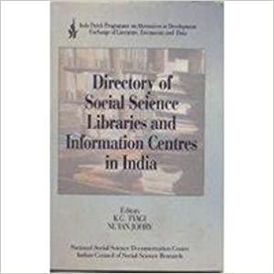 Stock image for Directory of Social Science Libraries and Information Centres in India for sale by Books Puddle