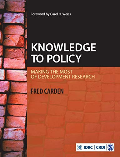Stock image for Knowledge to Policy: Making the Most of Development Research for sale by Hippo Books