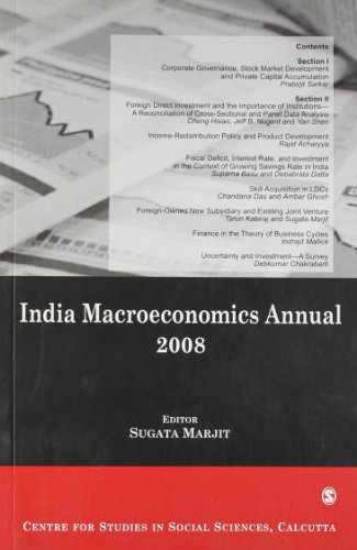 Stock image for India Macroeconomics Annual, 2008 for sale by Books Puddle