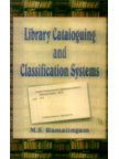 Stock image for Library Cataloguing and Classification Systems for sale by Books Puddle