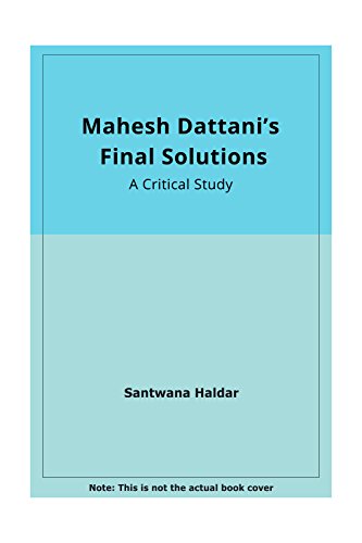 Stock image for Mahesh Dattani's Final Solutions for sale by Books Puddle