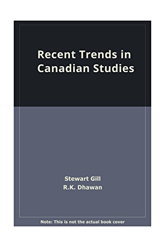 Stock image for Recent Trends in Canadian Studies for sale by Books Puddle