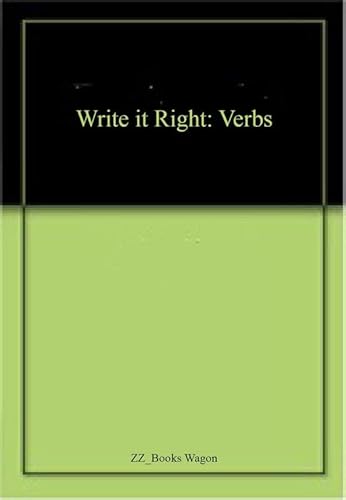 9788178807539: Write it Right Verbs (Peperback)