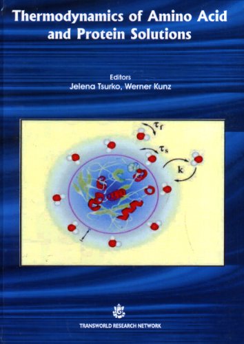 9788178954738: Thermodynamics of Amino Acid and Protein Solutions