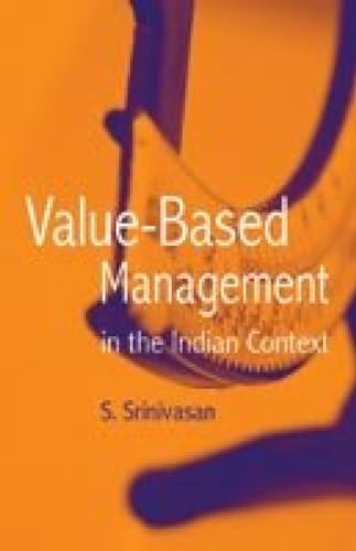Value-Based Management (9788179925140) by S. Srinivasan