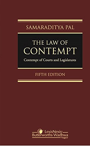 Stock image for The Law of Contempt-Contempt of Courts and Legislatures 5/e HB for sale by dsmbooks