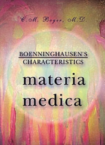 Beispielbild fr Boenninghausen's Materia Medica zum Verkauf von Tall Stories BA