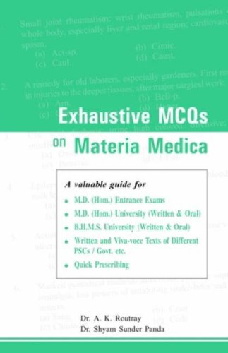 9788180566639: Exhaustive Mcqs on Materia Medica