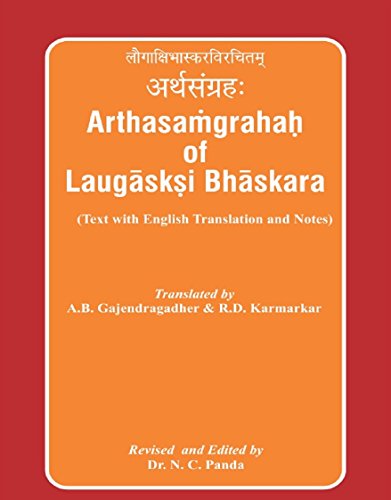 Imagen de archivo de Arthasamgrahah of Laugaksi Bhaskara: (text with english translation and notes) a la venta por Books in my Basket