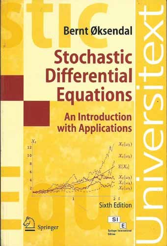 Stock image for Stochastic Differential Equations an Introduction with Applications Sixth Edition for sale by dsmbooks
