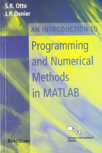 9788181285478: An Introduction to Programming and Numerical Methods in Matlab