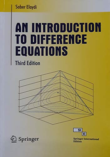 Imagen de archivo de An Introduction to Difference Equation, 3e a la venta por dsmbooks