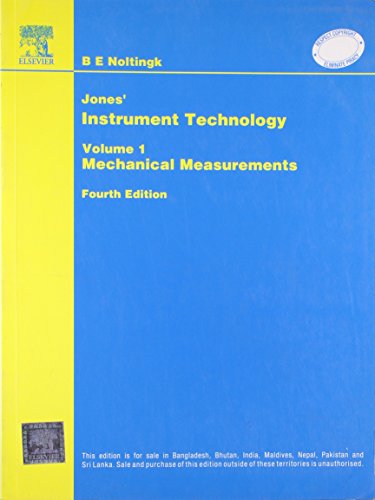 9788181477378: Jones’ Instrument Technology: Mechanical Measurements, 4E (Vol 1)