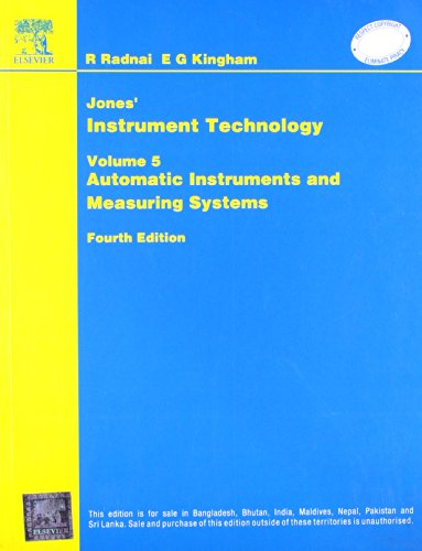 9788181477415: Jones’ Instrument Technology: Automatic Instruments And Measuring Systems, 4E(Vol 5)