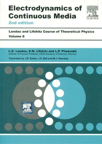 Stock image for Course Of Theoretical Physics Vol 8 Electrodynamics Of Continuous Media 2Ed (Pb 2020) for sale by Kanic Books