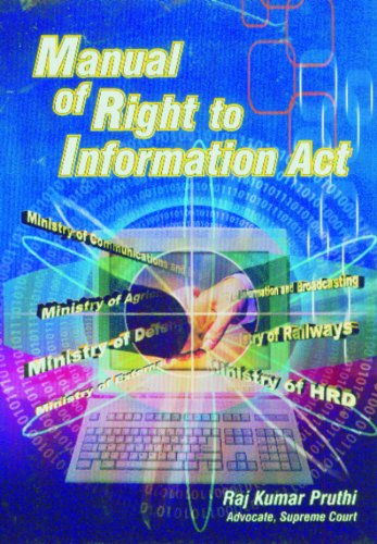 Imagen de archivo de Manual of Right to Information Act a la venta por PBShop.store US