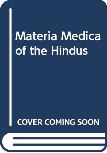 Stock image for Materia Medica of the Hindus for sale by PBShop.store US