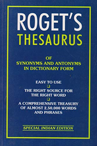 9788183070713: Thesaurus of Synonyms and Antonyms [Paperback] [Jan 01, 2010]