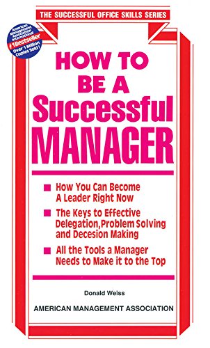 Imagen de archivo de How to Be a Successful Manager a la venta por Books Puddle