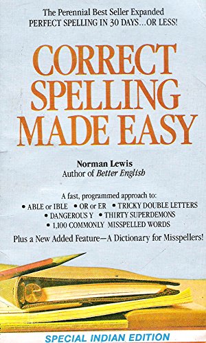 Correct Spelling Made Easy (9788183071420) by Norman Lewis