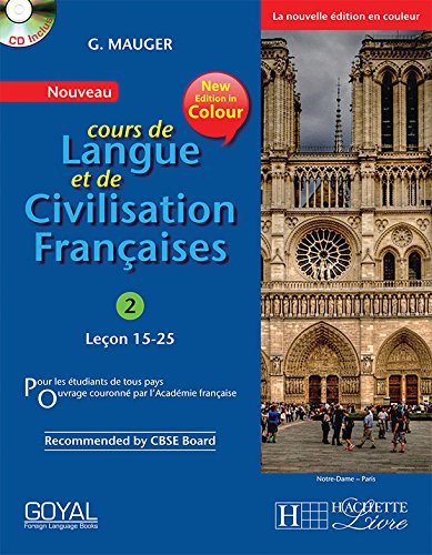 9788183075589: G Mauger Blue Cours de Langue et de Civilization Francaise 2 with Cd (lecon 15-25) (French Edition)