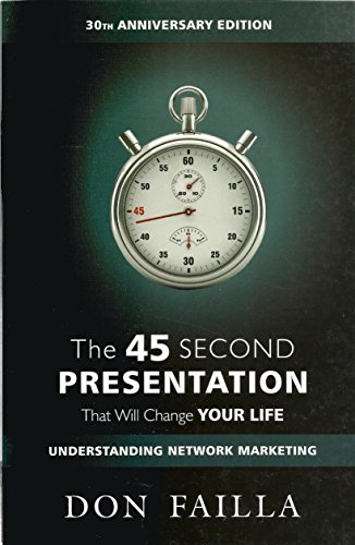 Stock image for 45 Second Presentation That Will Change Your Life for sale by Motilal Books of India