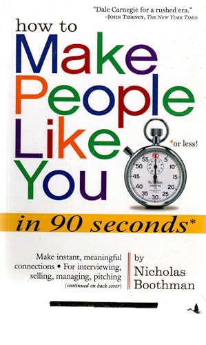 Stock image for How to Make People Like You in 90 Seconds or Less! for sale by Blackwell's