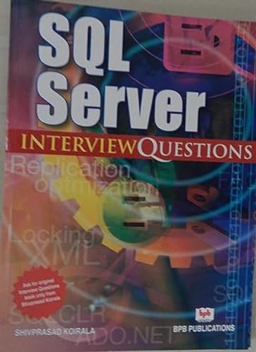 Imagen de archivo de SQL Server Interview Questions a la venta por ThriftBooks-Dallas