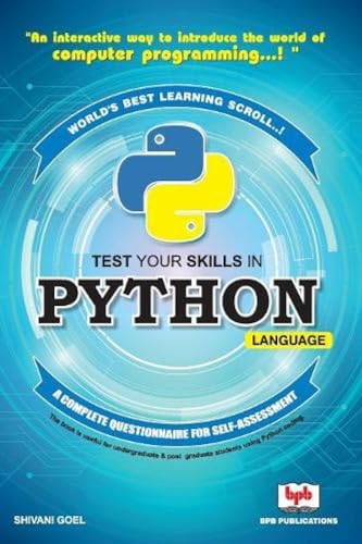 Stock image for Test your skills in Python Language: A complete questionnaire for self-assessment for sale by Lucky's Textbooks