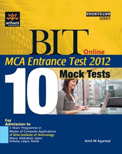 9788183484909: BIT Online MCA Entrance Test 10 Mock Tests 2012