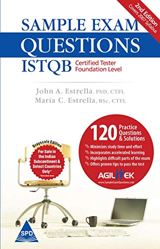 9788184044119: Sample Exam Questions Istqb, 2/E Certified Tester Foundation Level [Paperback] [Jan 01, 2007] Estrella