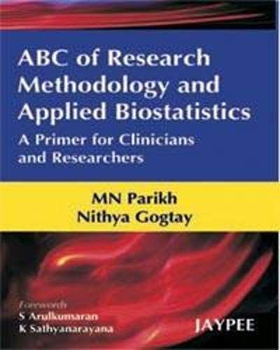 9788184485066: ABC of Research Methodology and Applied Biostatistics