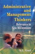 Stock image for Administrative and Management Thinkers (Relevance in New Millennium) for sale by Books in my Basket