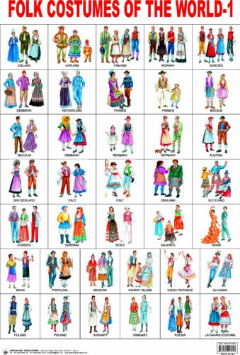 9788184513639: Folk Costumes of the world 1 [Poster]