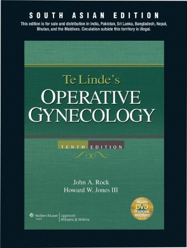 9788184730616: TELINDE'S OPERATIVE GYNECOLOGY INCLUDES DVD [Hardcover] Rock