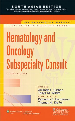 9788184732474: The Washington Manual Hematology and Oncology Subspecialty Consult (The Washington Manual Subspecialty Consult Series)