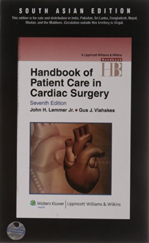 Beispielbild fr Handbook of Patient Care in Cardiac Surgery zum Verkauf von Majestic Books