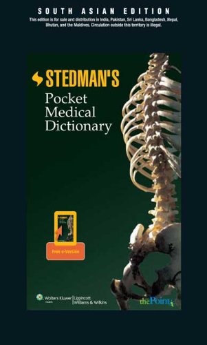 9788184733235: STEDMAN'S POCKET MEDICAL DICTIONARY