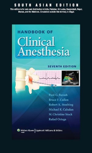 Beispielbild fr Handbook of Clinical Anesthesia zum Verkauf von Majestic Books