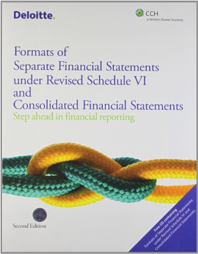 Stock image for Formats of Separate Financial Statements Under Revised Schedule VI and Consolidated Financial Statements for sale by Books Puddle